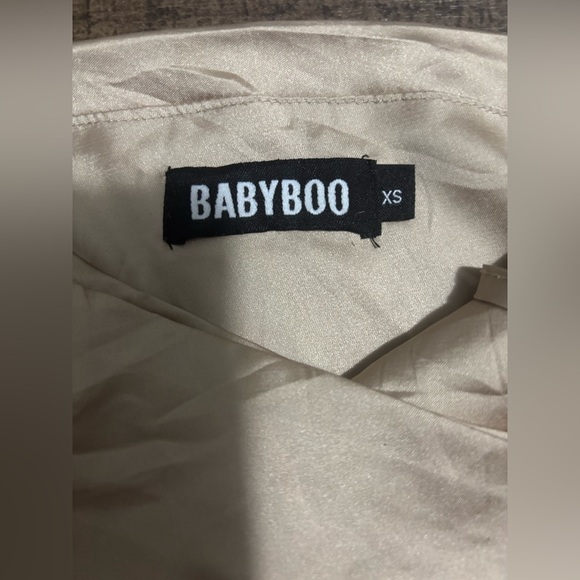 BABYBOO Avery Mini Dress Champagne Size XS - Picture 10 of 12